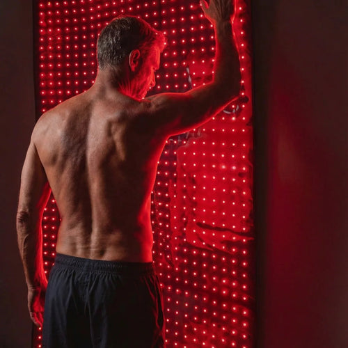 Nicebeam Full Body Red Light Therapy Mat in use
