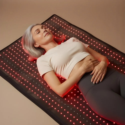 Nicebeam Full Body Red Light Therapy Mat in use